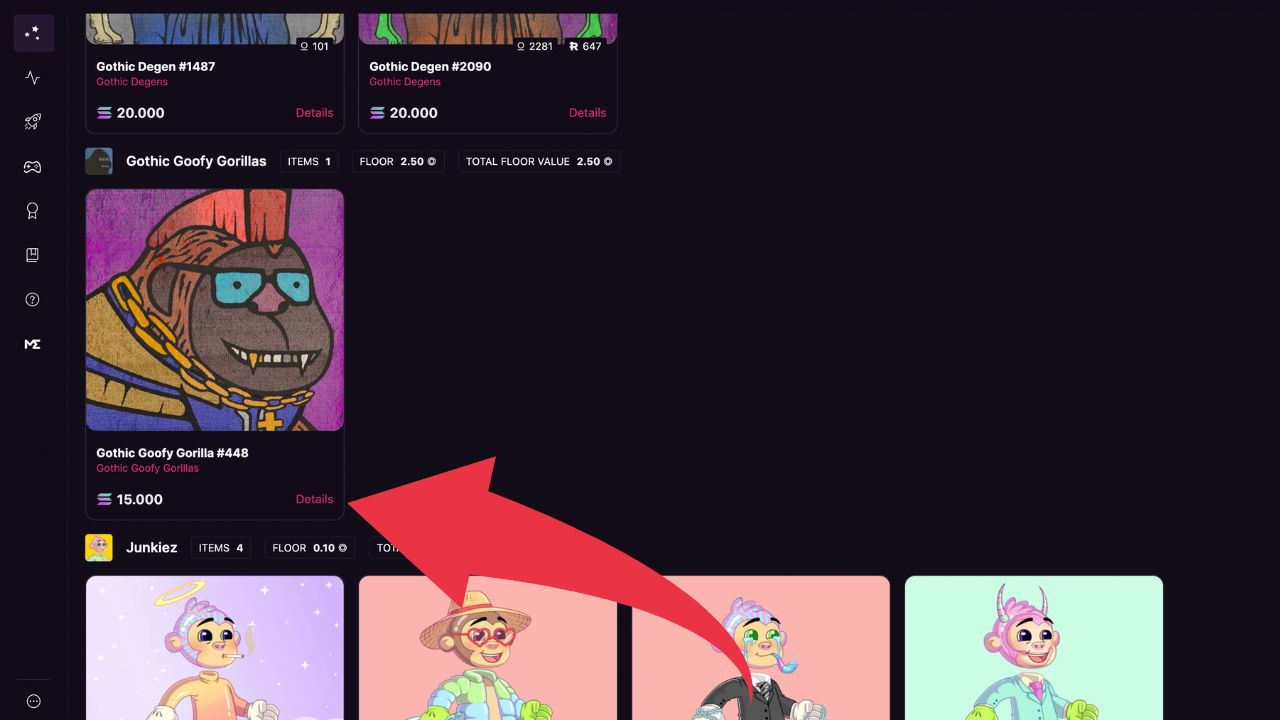 7. Click on Details